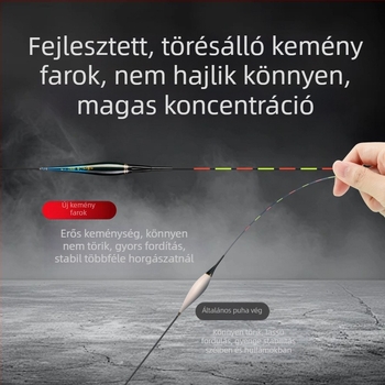 Mermaid függőleges drift úszó elektronikus harapásriasztóval, kompozit testtel, kemény farokkal, nappal- és éjszakai használatra