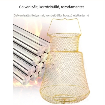 Mengda Összecsukható acélsodrony halászkosár védelmi célból — Márka Mengda; Kategória: Halászat védelem; Anyag: Egyéb