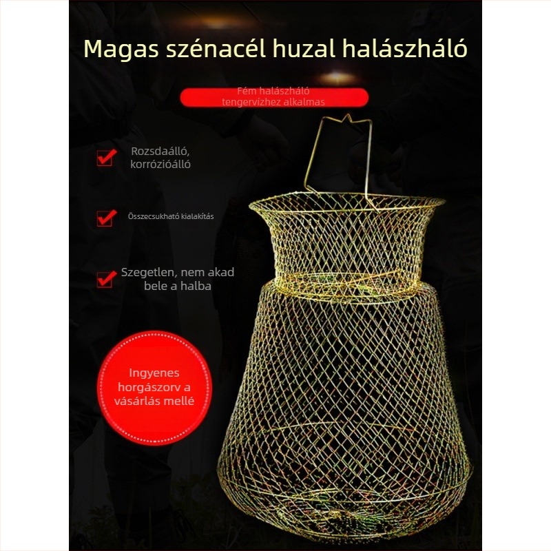 Mengda Összecsukható acélsodrony halászkosár védelmi célból — Márka Mengda; Kategória: Halászat védelem; Anyag: Egyéb