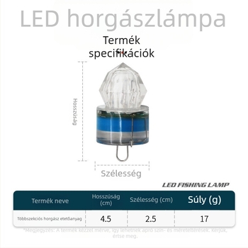 SHARESHARK LED alámerülő halcsalogató lámpa mélytengeri éjszakai horgászathoz