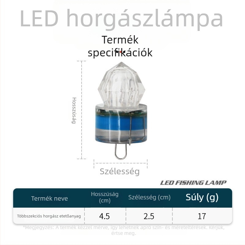 SHARESHARK LED alámerülő halcsalogató lámpa mélytengeri éjszakai horgászathoz