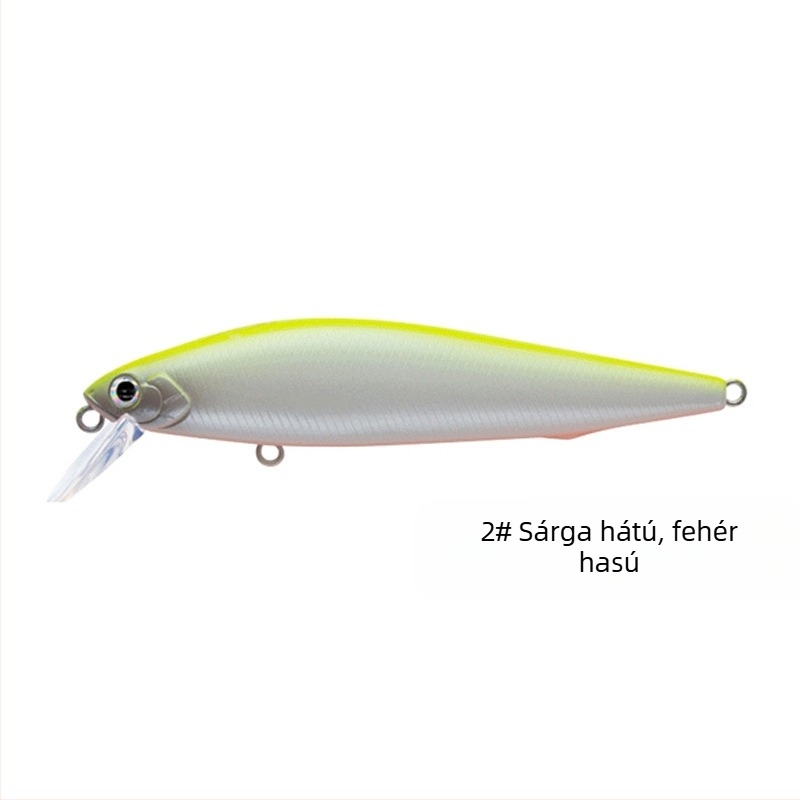Távolsági dobásra tervezett műcsali: süllyedő minnow ezüst pengével; minnow ezüst pengével és Dead Fly rendszer