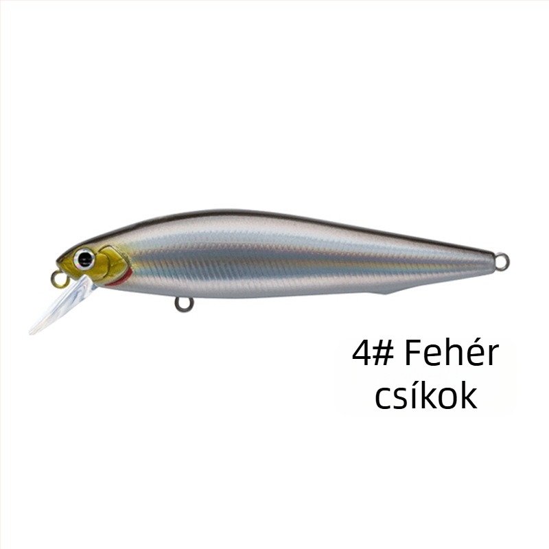 Távolsági dobásra tervezett műcsali: süllyedő minnow ezüst pengével; minnow ezüst pengével és Dead Fly rendszer