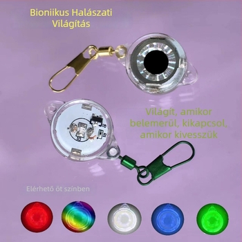 Mai Bachang Fish-Eye Button víz alatti csaliháló fény, vízálló LED éjszakai horgászathoz, polikarbonát