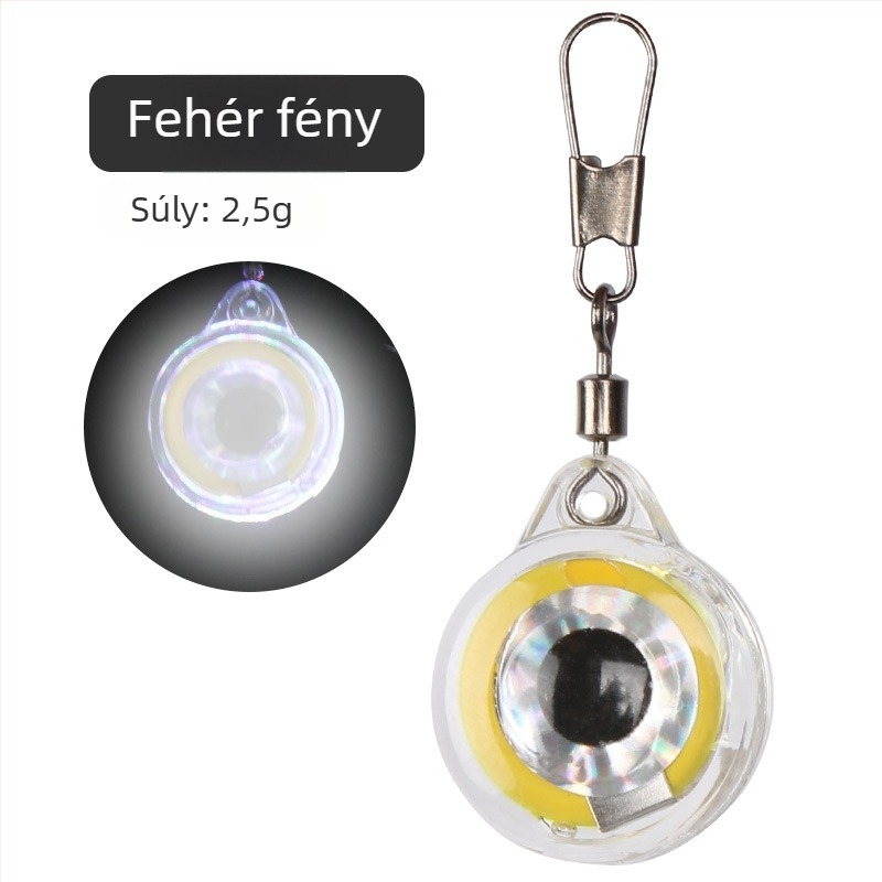 Mai Bachang Fish-Eye Button víz alatti csaliháló fény, vízálló LED éjszakai horgászathoz, polikarbonát