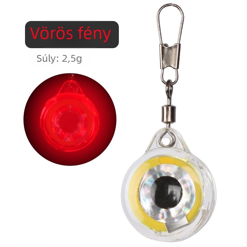 Mai Bachang Fish-Eye Button víz alatti csaliháló fény, vízálló LED éjszakai horgászathoz, polikarbonát