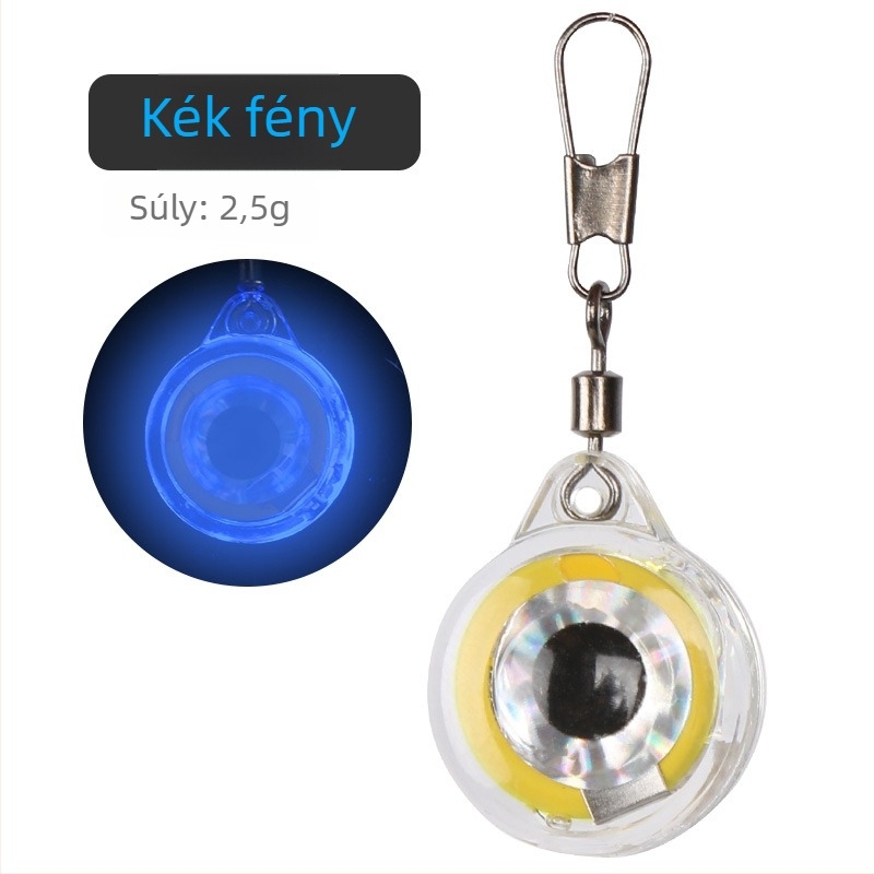 Mai Bachang Fish-Eye Button víz alatti csaliháló fény, vízálló LED éjszakai horgászathoz, polikarbonát