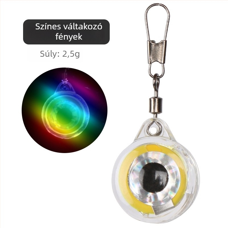 Mai Bachang Fish-Eye Button víz alatti csaliháló fény, vízálló LED éjszakai horgászathoz, polikarbonát