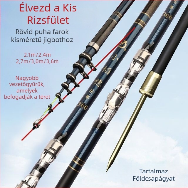 Soft-Tail horgászbot készlet raftos horgászatra és partmenti dobásra