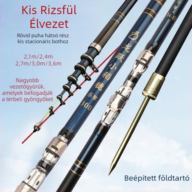 Soft-Tail horgászbot készlet raftos horgászatra és partmenti dobásra