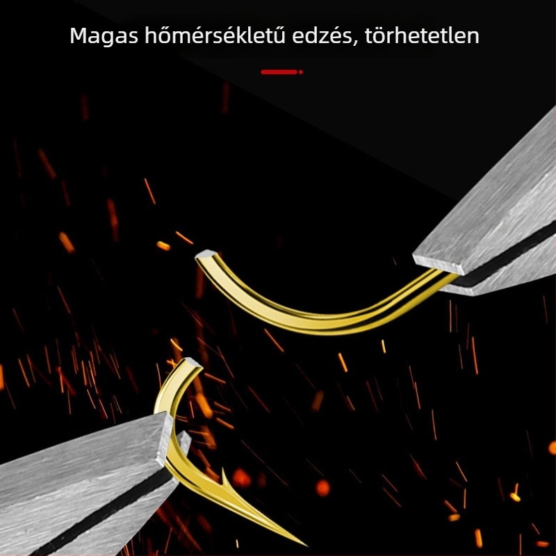 Ultra rövid, kettős horog készlet arany hüvelyével éjszakai horgászatra vadvízi halakhoz