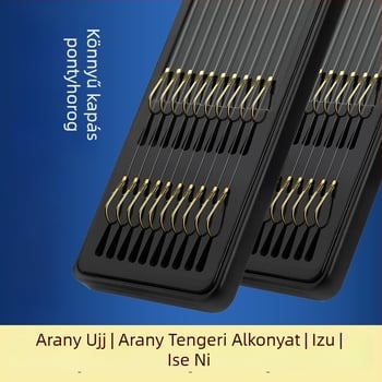Teljes alhálózati készlet kettős horoggal és arany hüvelyekkel