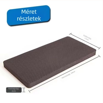 Jóga matrac térd- és hasgörgő alátámasztással, ütéscsillapító, poliészter-pamut, vastagság 4.5