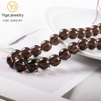 7A-s természetes obszidián kerek gyöngyök és barna kristályos szétszórt gyöngyök DIY karkötő készítéséhez, méretek 4 mm, 6 mm, 8 mm, 10 mm, 12 mm