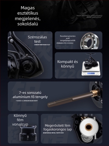 Fishing Fan S2 könnyű szénszálas spinningorsó