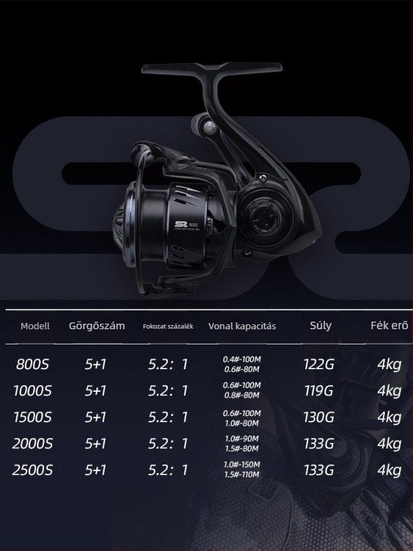 Fishing Fan S2 könnyű szénszálas spinningorsó