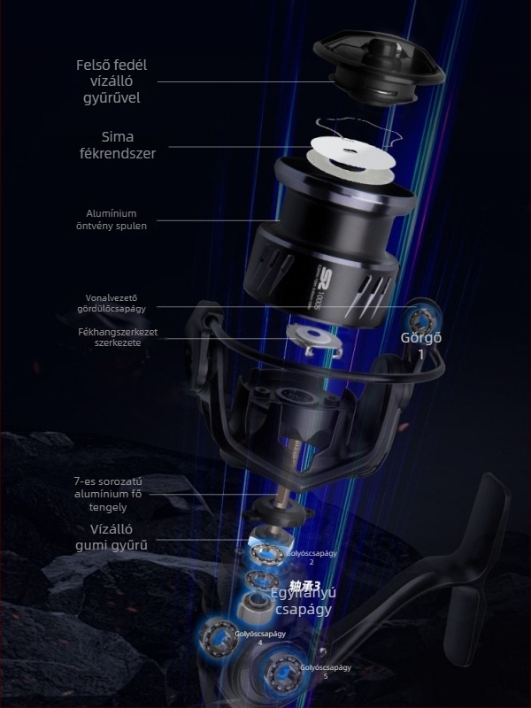 Fishing Fan S2 könnyű szénszálas spinningorsó