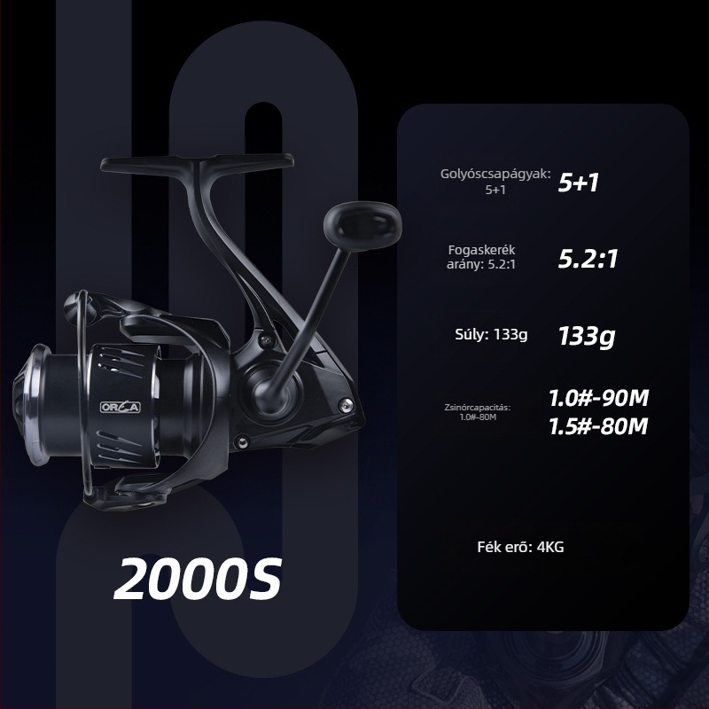 Fishing Fan S2 könnyű szénszálas spinningorsó