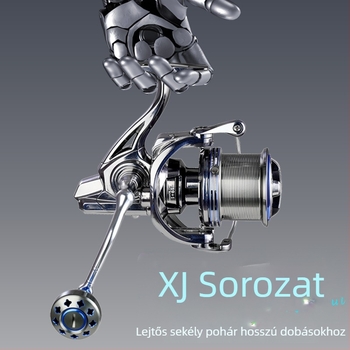 DIWA XJ sorozat spinsoros orsó karbon szálas testtel, csavaros rocker kar és vezető rúd lassító rendszerrel
