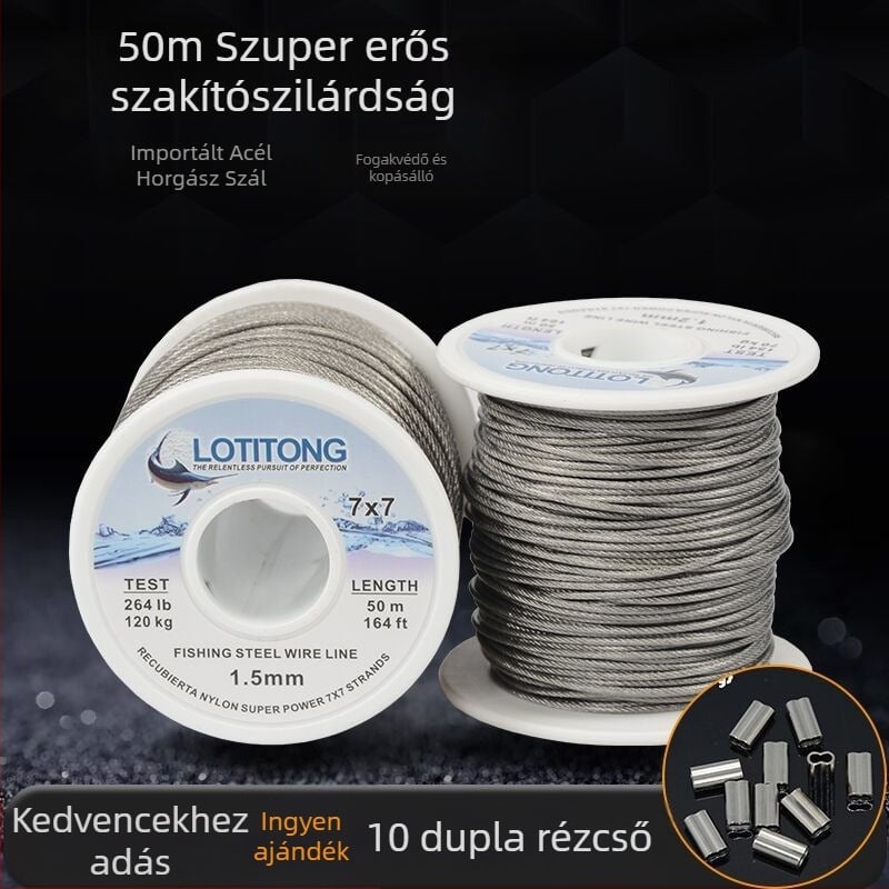 Horgász zsinór LOTITONG – drót anyag, 150 kg szakítószilárdság, 1 db csomag