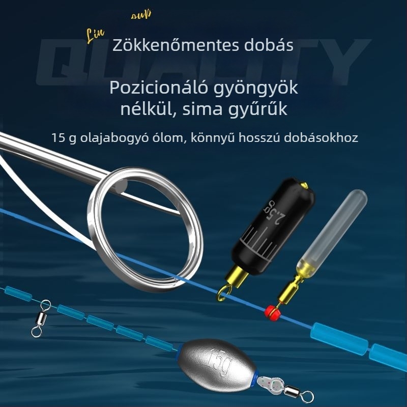 Welcome nejlon fő zsinór horgászkészlet úszóval, nap- és éjszakai használatra