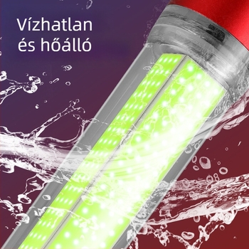Víz alatti LED horgászlámpa, ABS ház, vízálló, nagy teljesítmény, töltő mellékelve