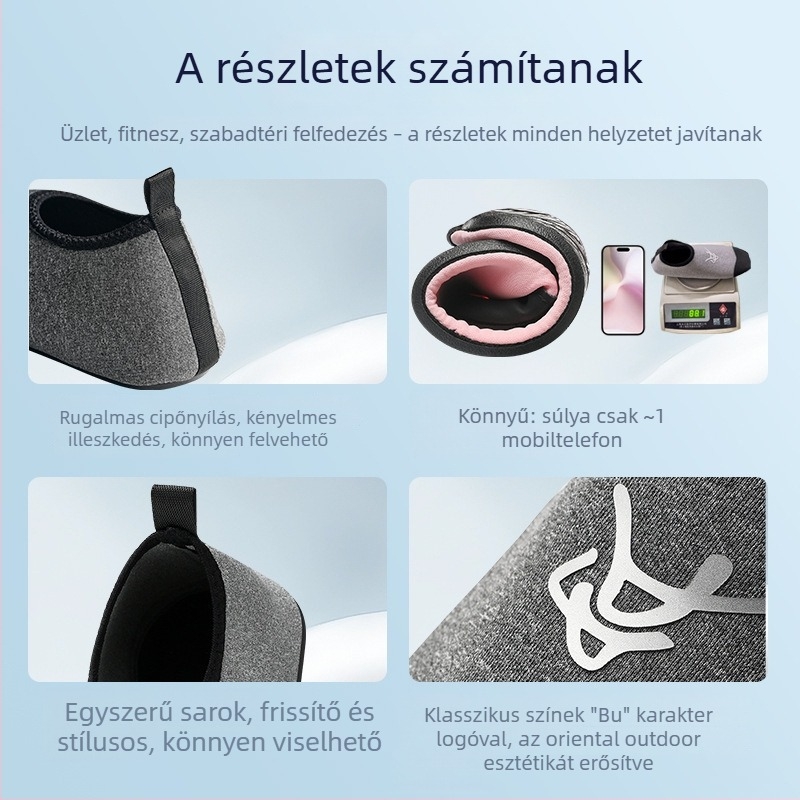 Folyóparti túracipő — könnyű, csúszásmentes, gyorsan száradó, edzéshez és jógahoz
