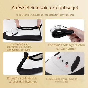 Pár kültéri vízcipő folyómenti túrákhoz, rajzfilmszerű mintával, könnyű, többfunkciós cipő jóga, edzés és kerékpározás