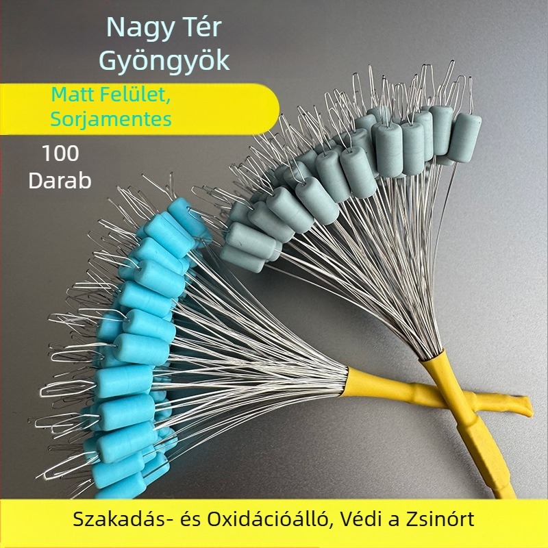 Matte szilikon nagy Space Bean erős zárású, csomózás elleni vonalszett, ovális horgászati kiegészítők
