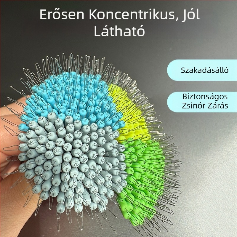 Matte szilikon nagy Space Bean erős zárású, csomózás elleni vonalszett, ovális horgászati kiegészítők