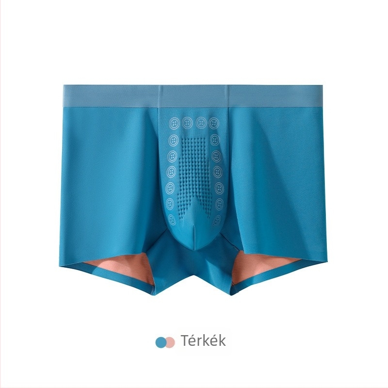 100S Modal férfi középmagas derekú, varrat nélküli, lélegző, antibakteriális boxer briefek negatív ionokkal