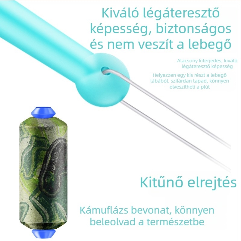 Szilikon úszóüléses horgász készlet, fő damillal és kis kiegészítőkkel
