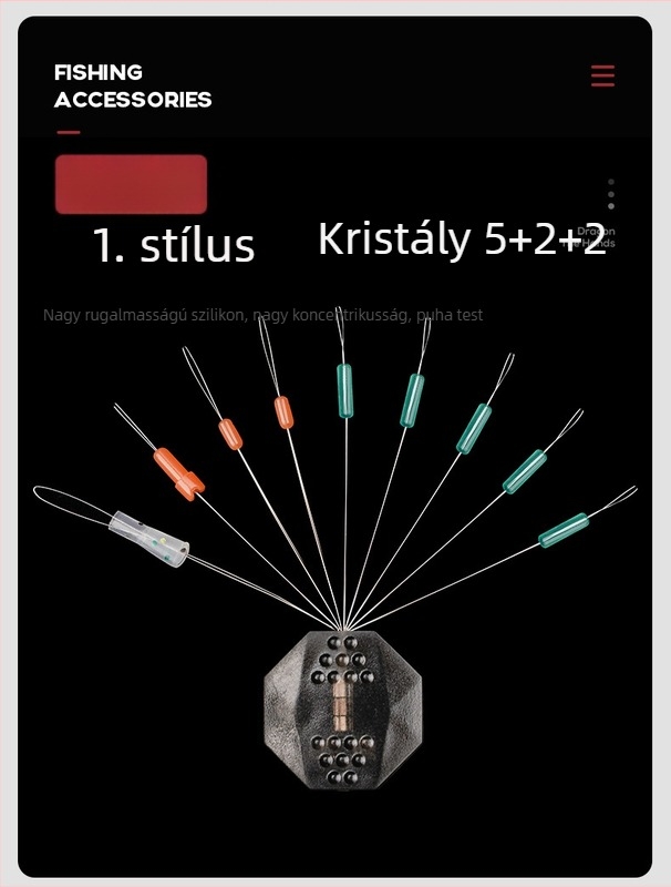 Dragon Hand szilikon űrgyöngyök, kis csomagolás, 7+2/5+2+2 keverék, kristályos űrgyöngyök, kis kiegészítők