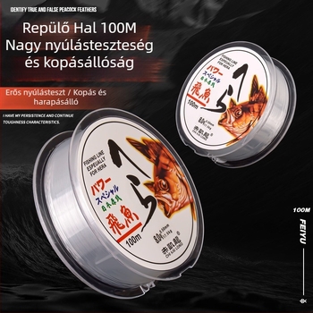 Akhelong nylon alsó zsinór, erős húzóképesség, 10 darabos csomag