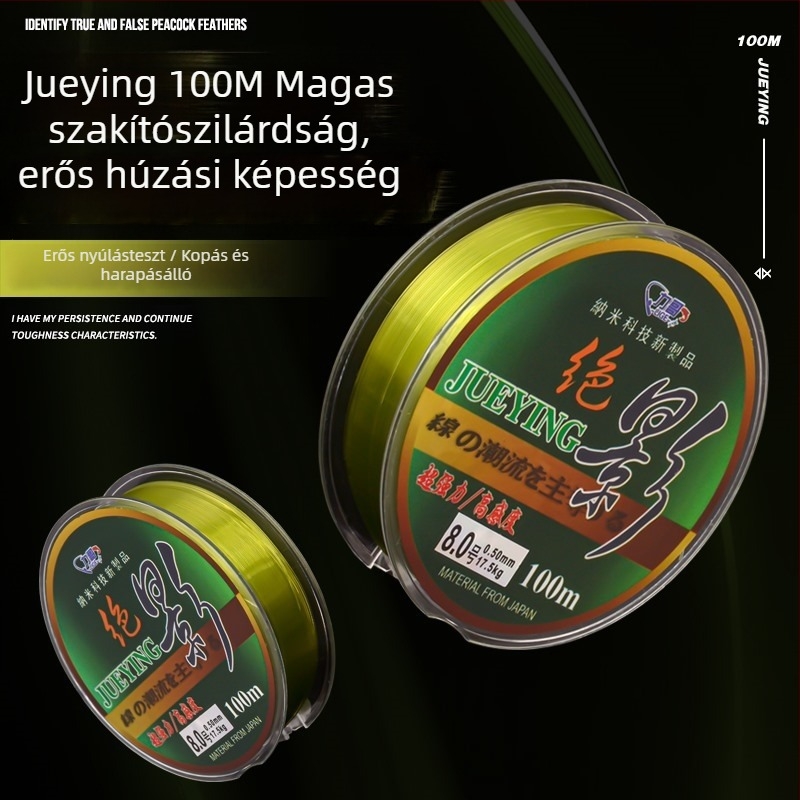 Akhelong nylon alsó zsinór, erős húzóképesség, 10 darabos csomag