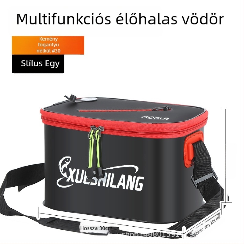 Eva halas tartály élőhalak számára - oxigénnel, egydarabos kialakítás, összecsukható, 500 g