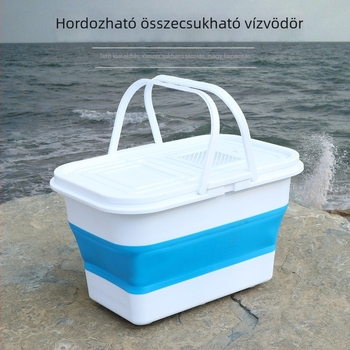 Kushang Összecsukható halas vödör – Szilikon + PP, Eredet: Kína