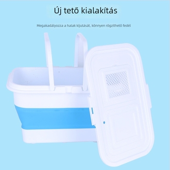 Kushang Összecsukható halas vödör – Szilikon + PP, Eredet: Kína