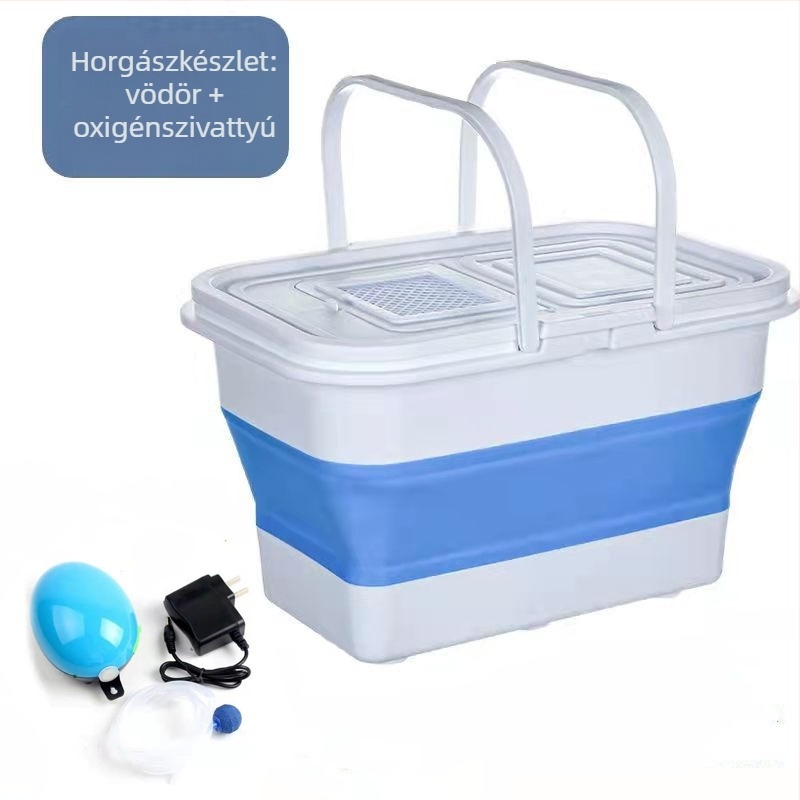 Kushang Összecsukható halas vödör – Szilikon + PP, Eredet: Kína