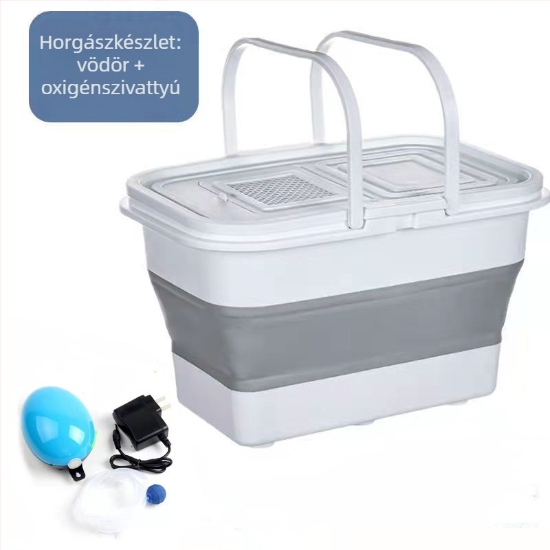 Kushang Összecsukható halas vödör – Szilikon + PP, Eredet: Kína