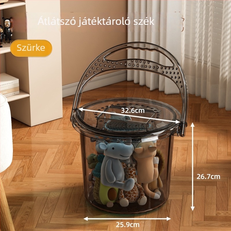 Horgászvödör fedéllel, megvastagodott kivitel, élő halakhoz, hordozható, ülőként is használható