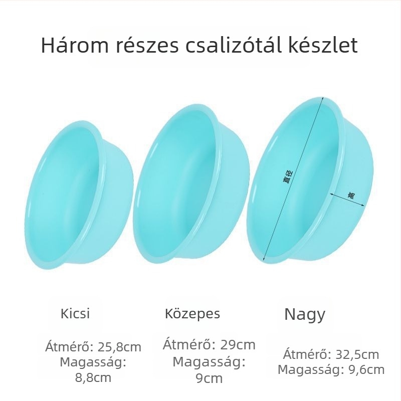 Orsev anti esés etetőmedence készlet — nyitott etetőedény, etető keverése, 3 részes etetőedény készlet, élelmiszer-minőségű PC