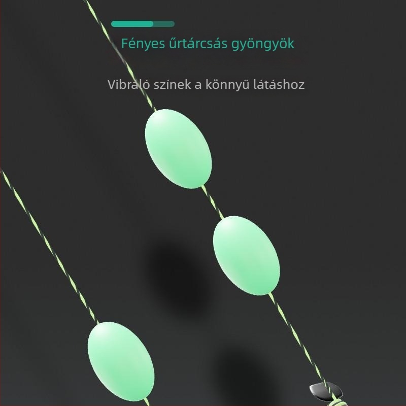 Harcsázó horogkészlet, hosszú nyéllel, tövises horogokkal nagy halakhoz