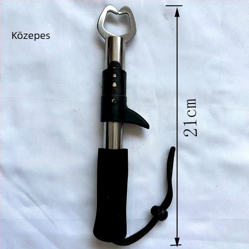 Forever good alumíniumötvözetű horgászcsipesz beépített mérleggel, hajtogatható műcsali csipeszek készlet