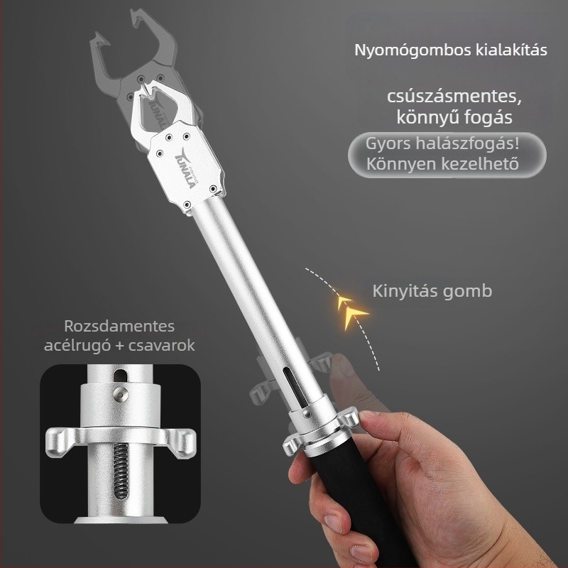 Topxing alumíniumötvözetből készült halszabályozó eszköz fogóval, vonalzóval és mérőskálával