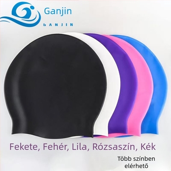 Felnőtt szilikon úszó sapka, hosszú hajúaknak, vízálló, úszáshoz és vízi sportokhoz (Szilikon; Felnőttek; Hosszú hajúak; Vízálló; Úszás és vízi sportok)