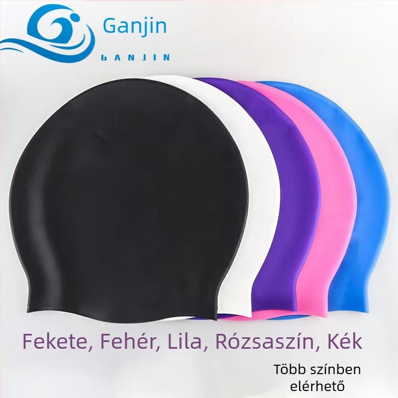 Felnőtt szilikon úszó sapka, hosszú hajúaknak, vízálló, úszáshoz és vízi sportokhoz (Szilikon; Felnőttek; Hosszú hajúak; Vízálló; Úszás és vízi sportok)