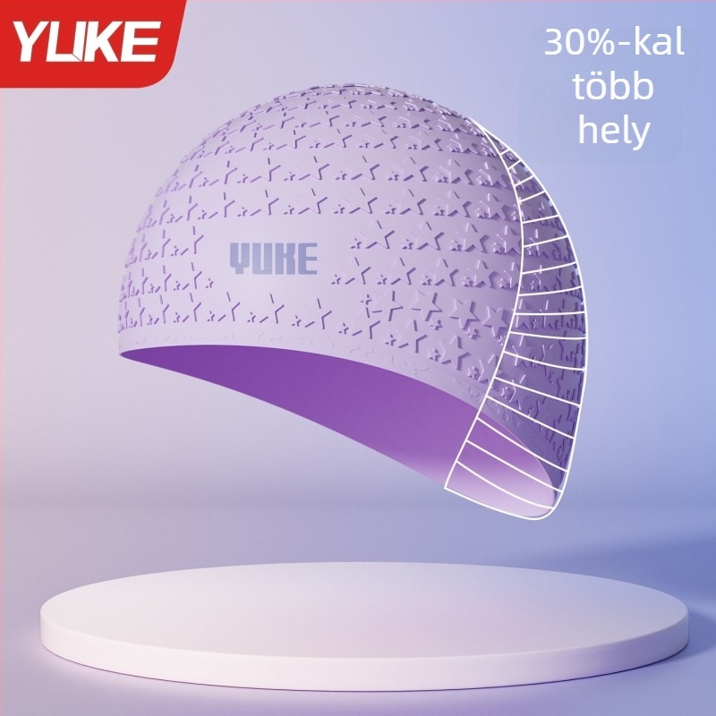 Szilikonból készült vízálló úszósapka felnőtteknek, alkalmas úszásra és vízi tevékenységekre
