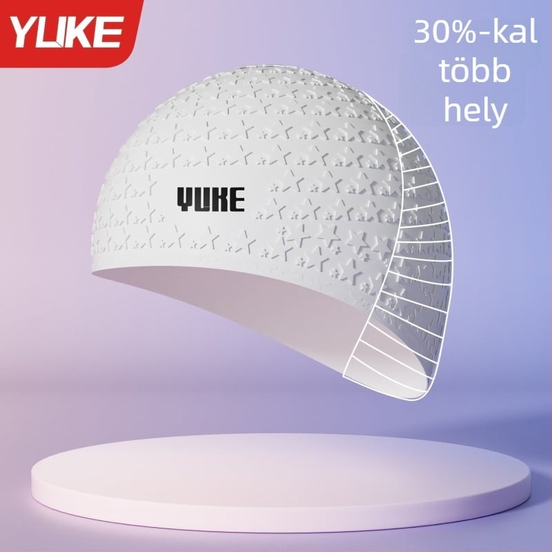 Szilikonból készült vízálló úszósapka felnőtteknek, alkalmas úszásra és vízi tevékenységekre