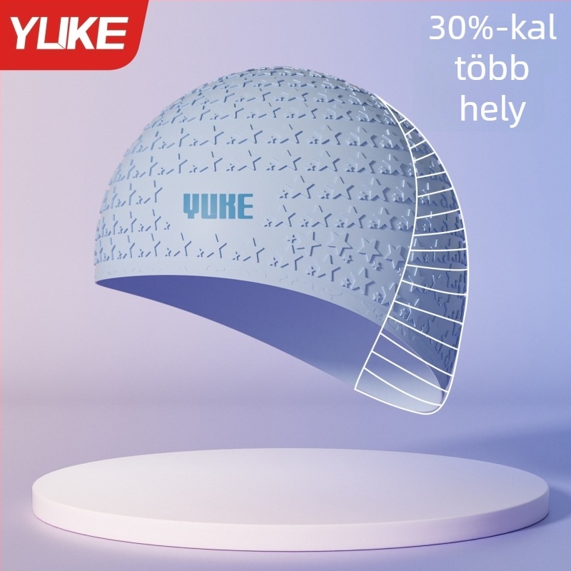 Szilikonból készült vízálló úszósapka felnőtteknek, alkalmas úszásra és vízi tevékenységekre